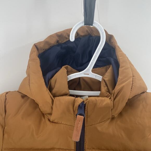 H&M Hooded puffer jacket blue gold Winter snow outdoor Gorpcore size 3T play - Picture 3 of 6